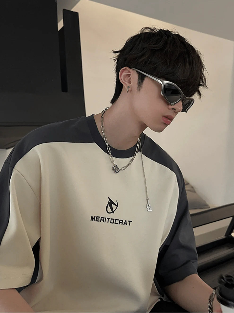 [JH HOMME] loose summer half-sleeve design t-shirt st2258