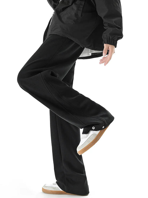 2024 New Style Men's Loose Fit Casual Pants Korean Trendy Versatile Pants Autumn Winter Thin Drape Wide Leg Pants