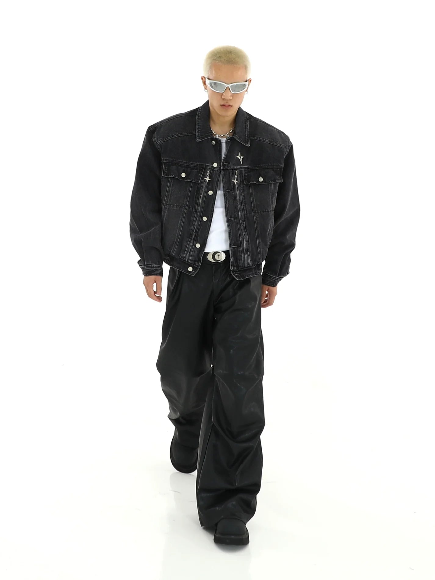 Autumn Winter New Vintage Heavy Denim Jacket Korean Style Trendy Loose Fit Hong Kong Style Couple Matching Jacket Trendy