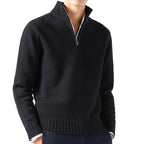 Half-Zip Mock Neck Sweater Relaxed