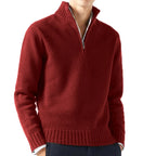 Half-Zip Mock Neck Sweater Relaxed