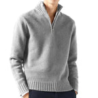Half-Zip Mock Neck Sweater Relaxed