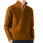 Half-Zip Mock Neck Sweater Relaxed