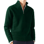 Half-Zip Mock Neck Sweater Relaxed