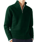Half-Zip Mock Neck Sweater Relaxed