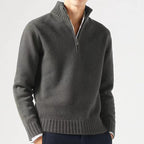Half-Zip Mock Neck Sweater Relaxed