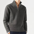 Half-Zip Mock Neck Sweater Relaxed