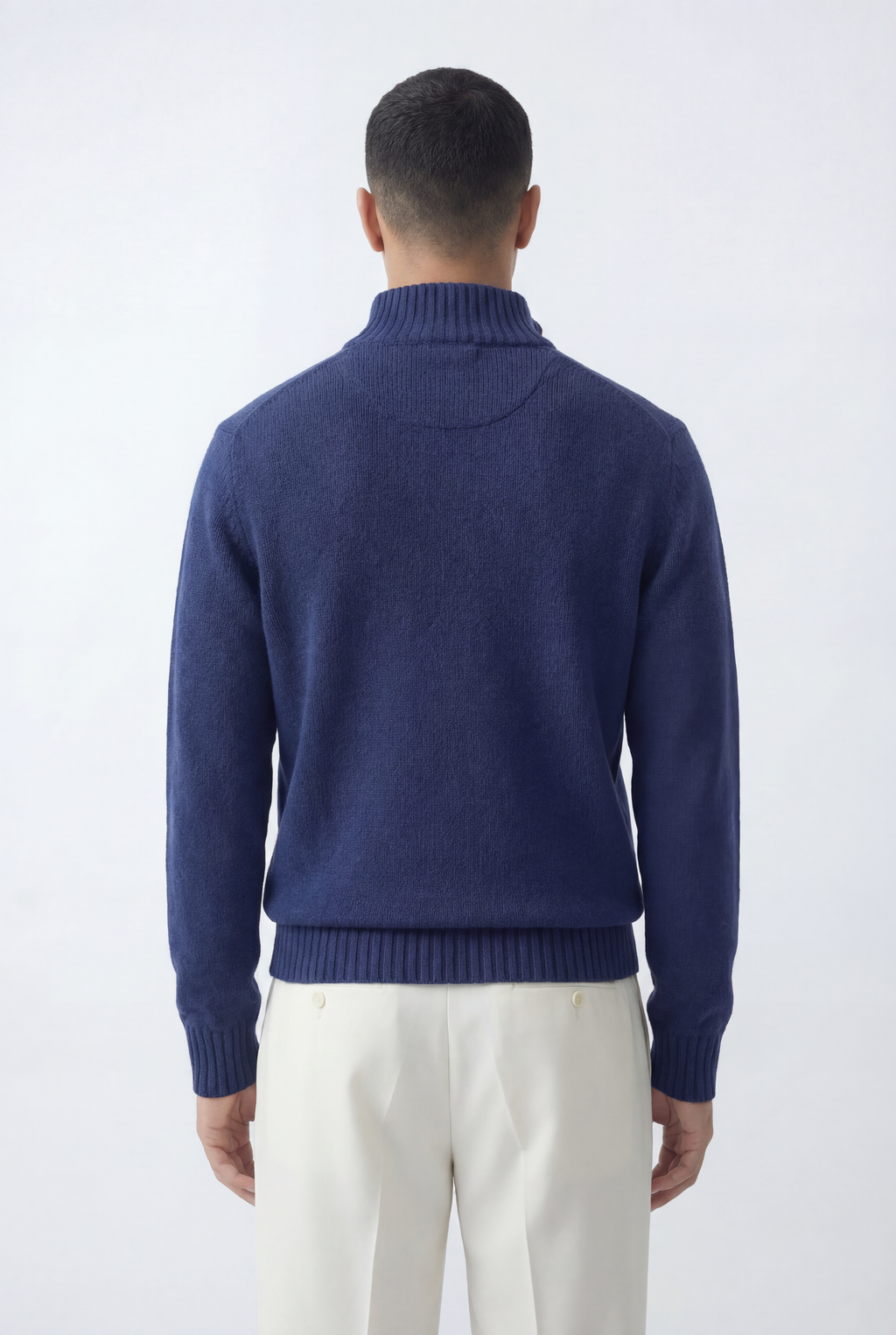 Half-Zip Mock Neck Sweater Relaxed