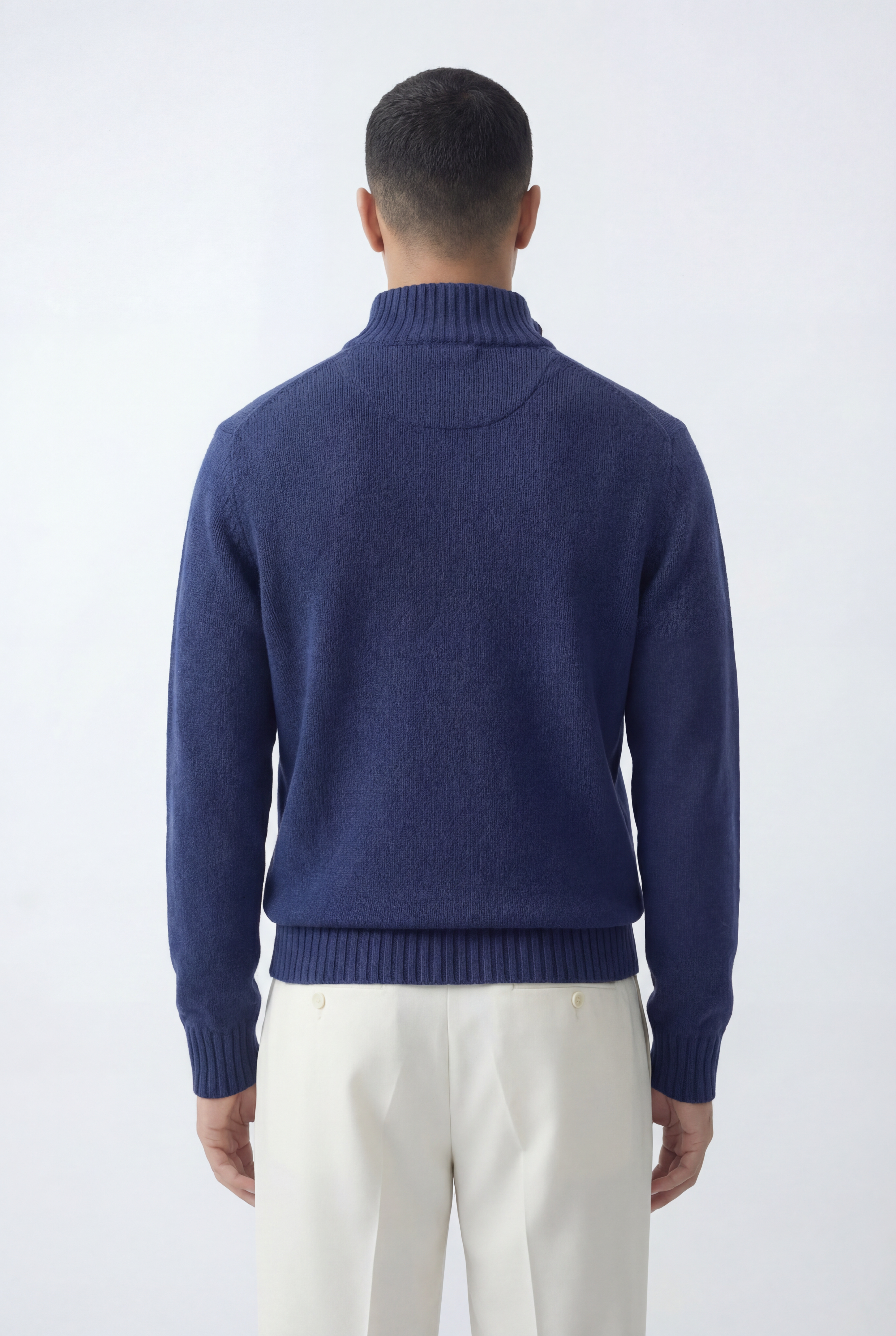 Half-Zip Mock Neck Sweater Relaxed