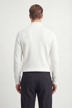 Half-Zip Mock Neck Sweater Relaxed