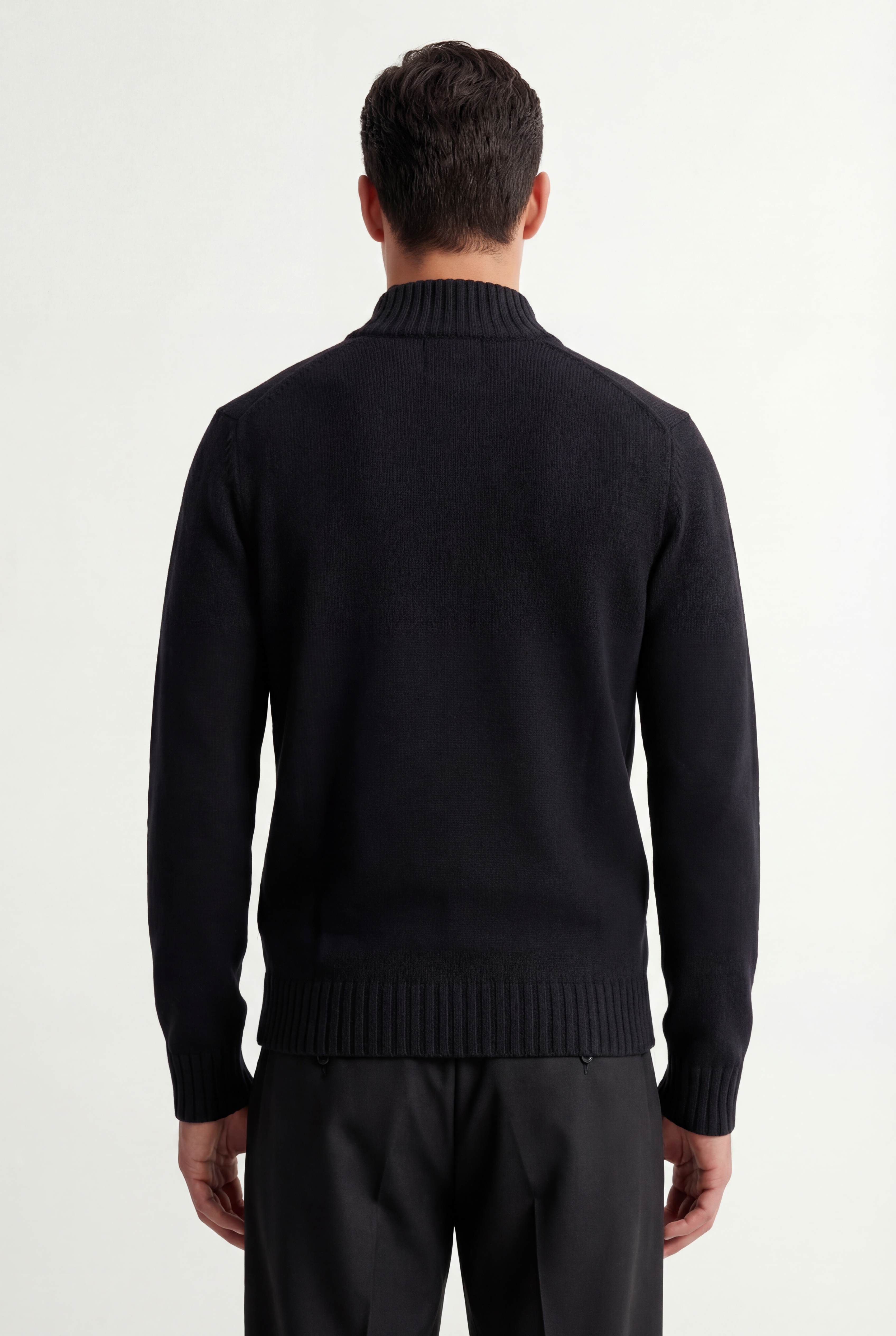 Half-Zip Mock Neck Sweater Relaxed