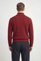 Half-Zip Mock Neck Sweater Relaxed
